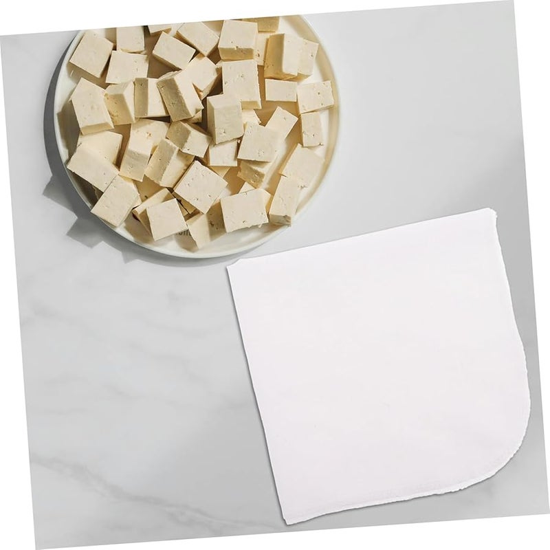 Mikinona 6pcs Unbleached Organic Cotton Tofu Cloth Cheesecloth for Soy Milk Strainer - Image 4